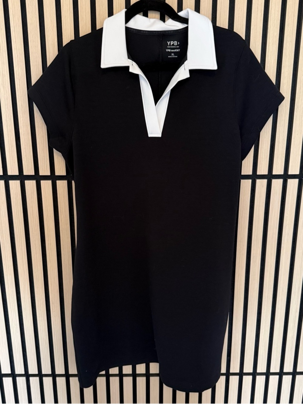 Abercrombie & Fitch Black Mini Dress with White Collar